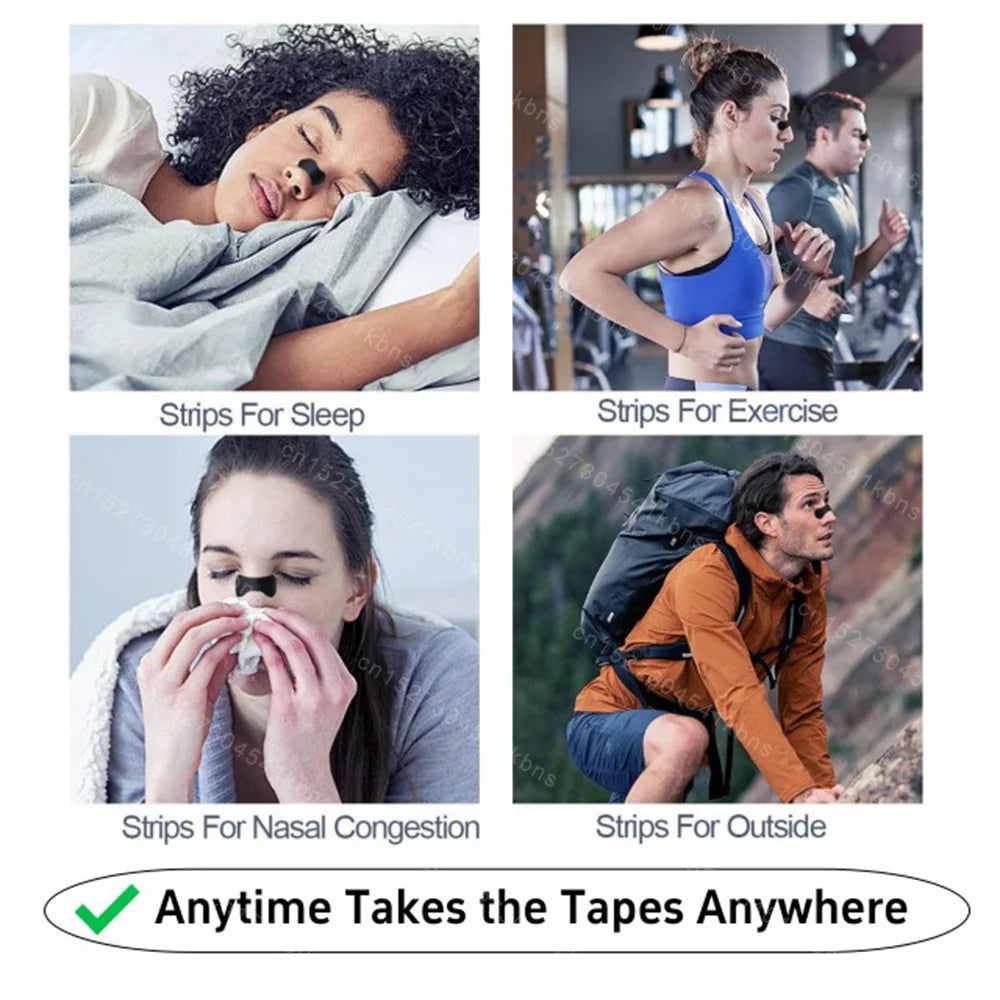30/300Pcs Sleeping Mouth Tape Right Way Stop Snoring Anti Snore Mouth Nose Strip Allergenic Breathing Strip Reduce Mouth Dryness