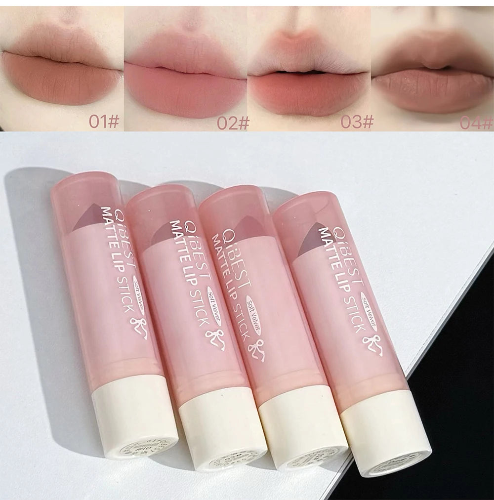 7Pcs/Box Makeup Sets 4PCS Velvet Nude Liquid Lipstick,1 Lip Cream,1 Lip Oil,1 Face Blush Palette And Necklace Gift Cosmetic Kits