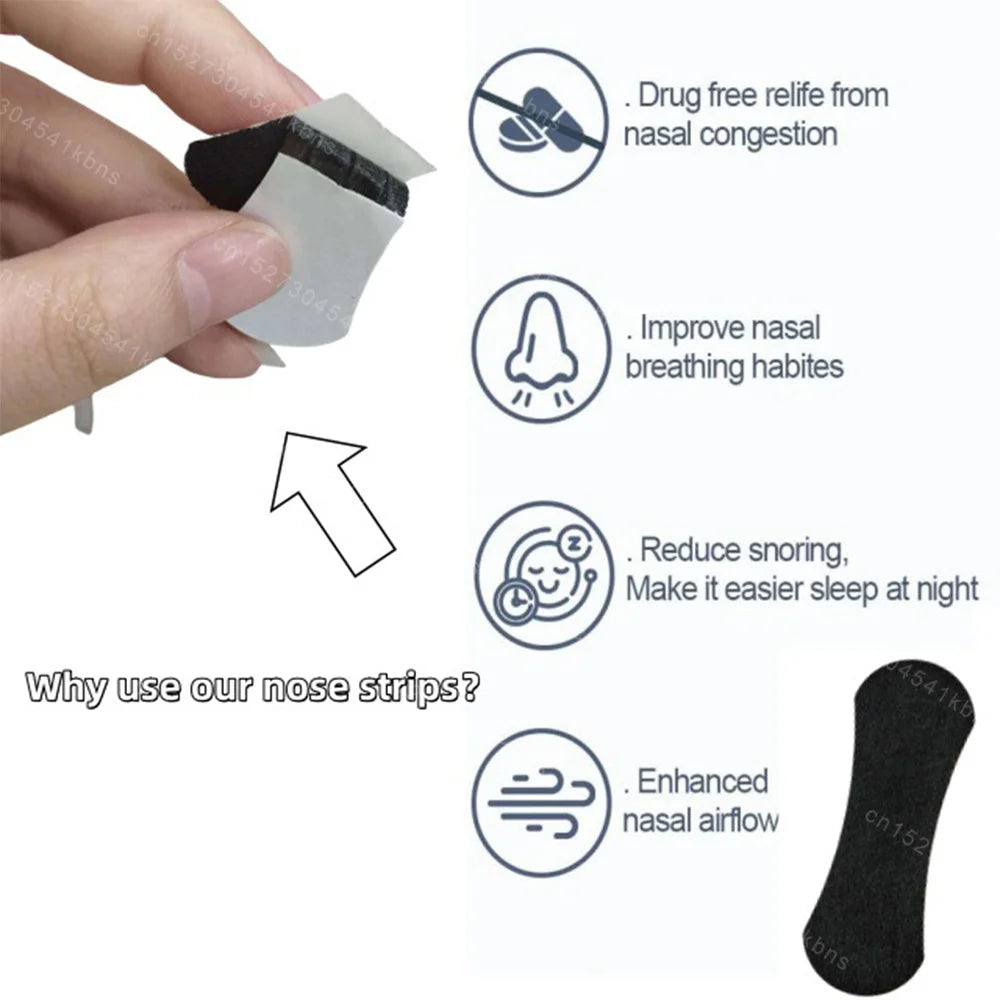 30/300Pcs Sleeping Mouth Tape Right Way Stop Snoring Anti Snore Mouth Nose Strip Allergenic Breathing Strip Reduce Mouth Dryness