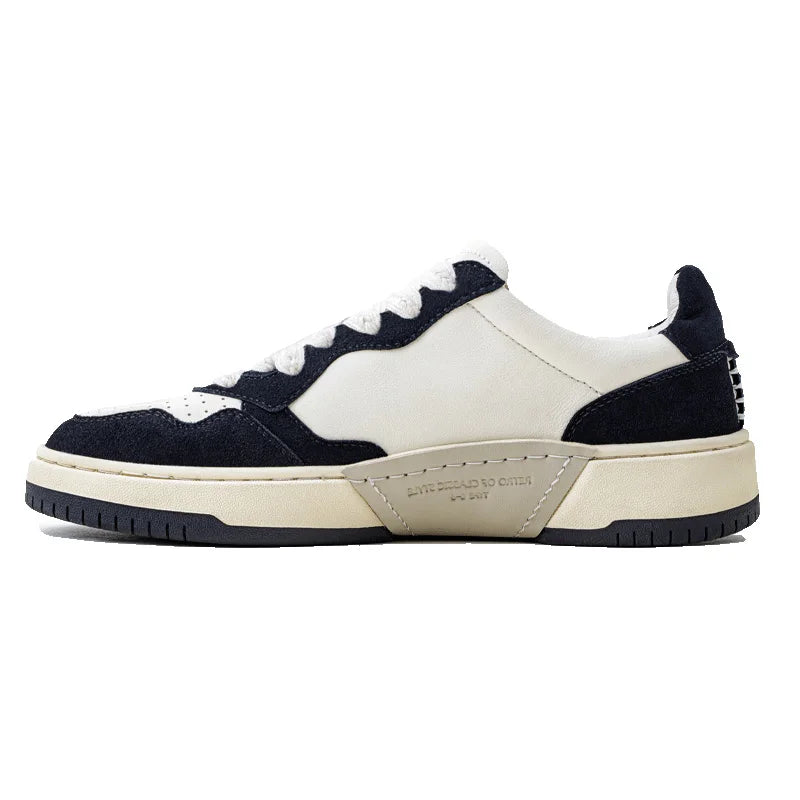 Maden New Casual Low-Top Black and White Spliced Sneakers Men's Versatile Sports Shoes for Autumn Lace-up Skateboarding Shoes