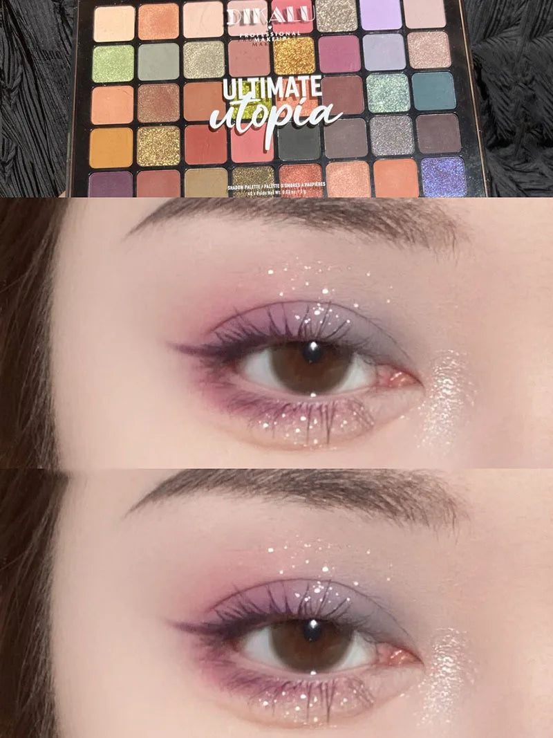 Shimmer Eyeshadow Palette 40 Colors Eye Shadows Matte Glitter Pigment Eye Shadows Wterproof Korean Eye Makeup Palette Cosmetics