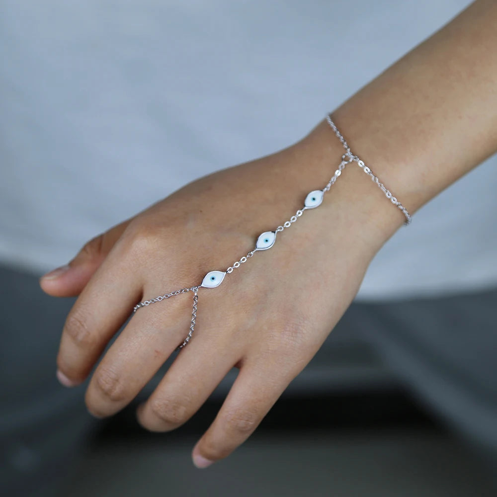2025 New Micro Pave Clear CZ Tassel Hand Chain Bracelet Gold Color With Round CZ Station Double Chain Fashion Women Jewelry
