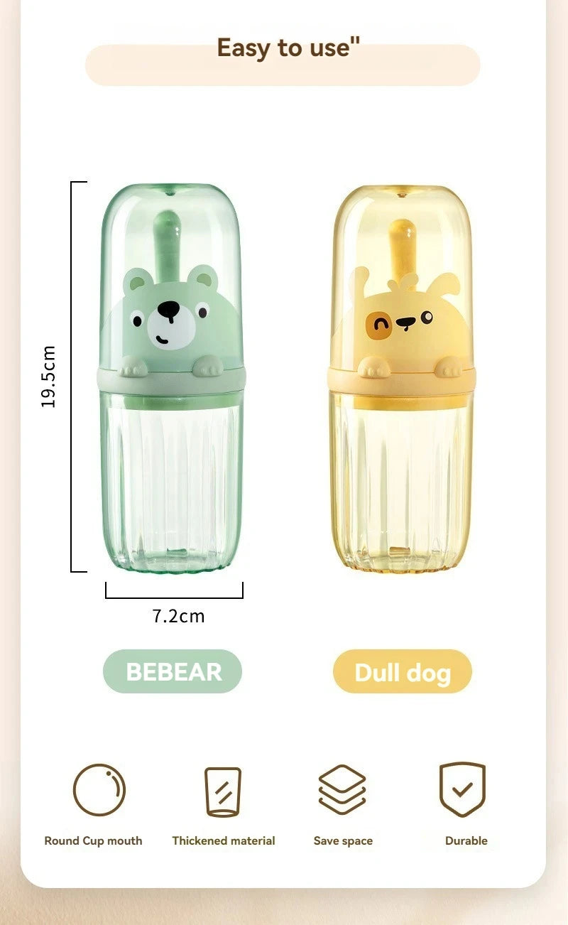 Creative Cartoon Toothbrush Storage Box Children's Set Travel Mouthwash Cup Portable Home Washing and Toothpaste Storage