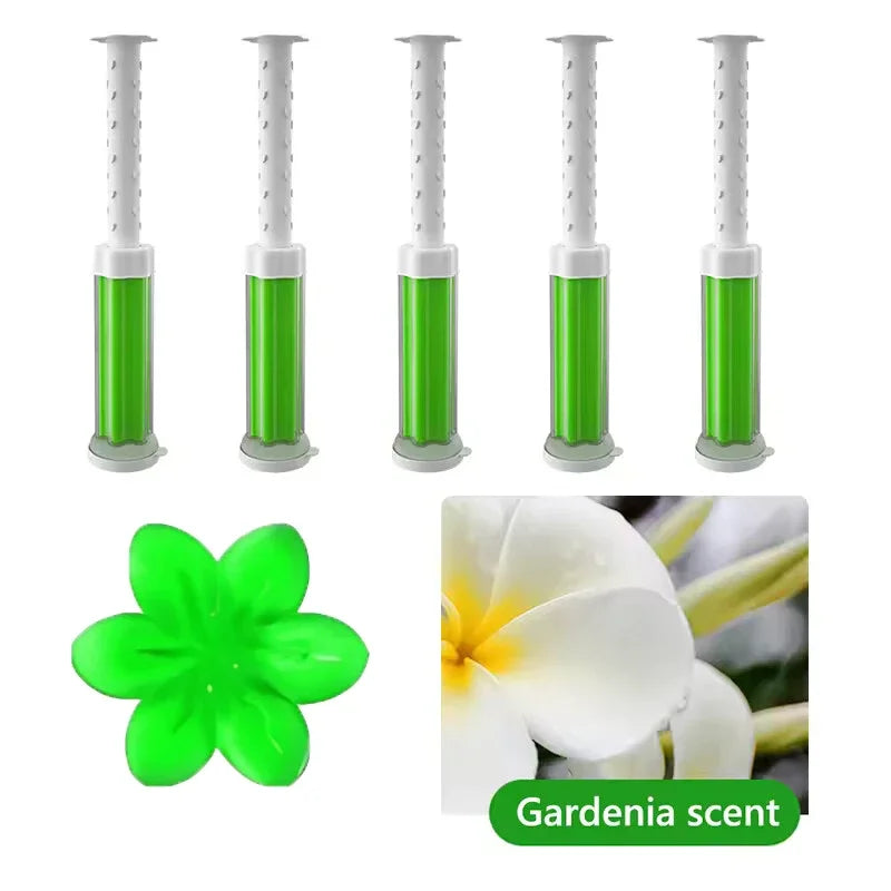 Toilet Gel 1Pc/12 Count Toilet Bowl Gel Stamp 6 Kinds Of Scent Toilet Cleaner Gel Stamp Kit Air Freshener Flower Fragrance