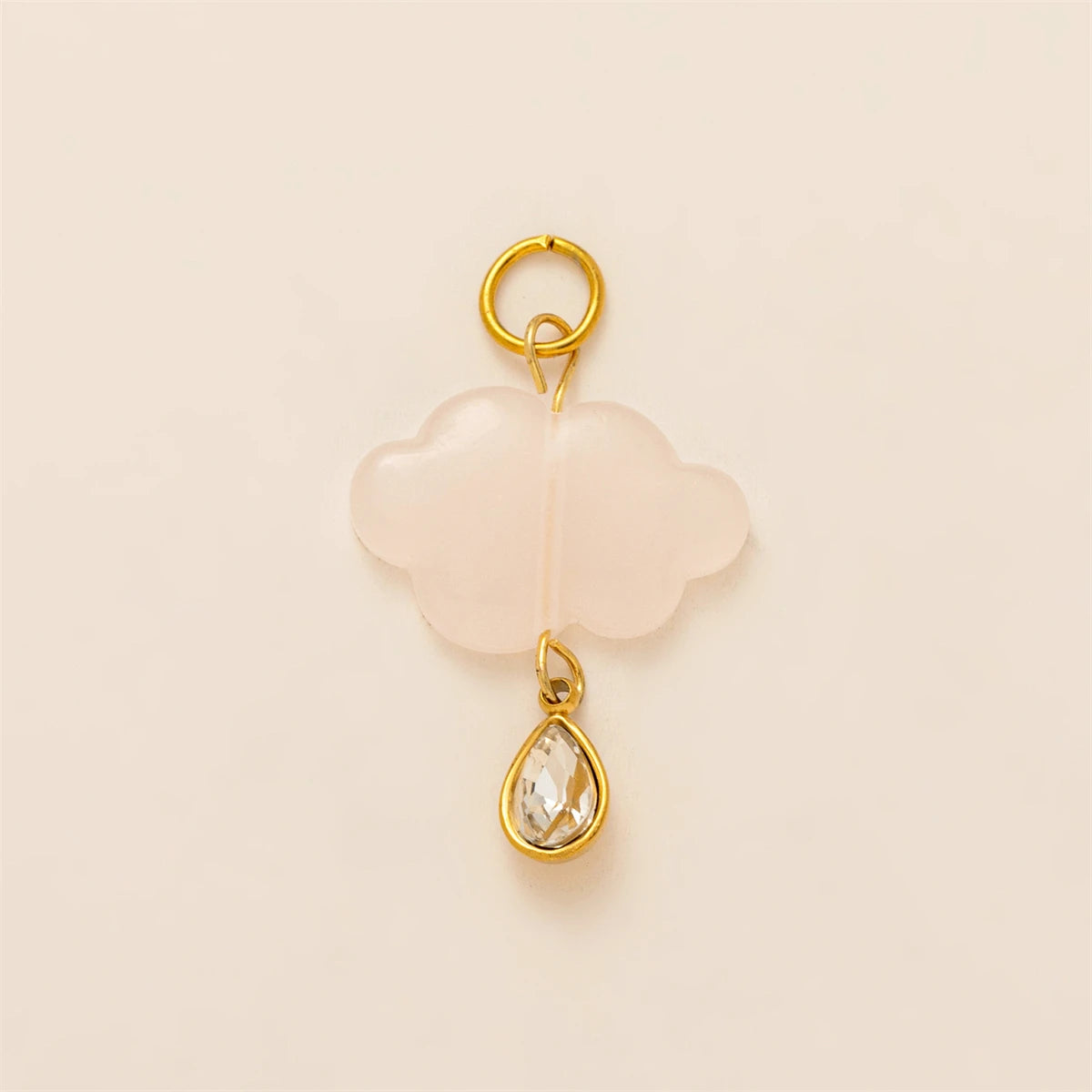 Stainless steel new color cloud pendant accessories DIY gold-plated color preservation