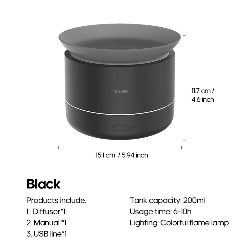 Ultra Quiet Mist Spray Surge Aromatherapy Diffuser with Colorful Lighting Essential Oil Humidifier Sprayer for Home Room Office