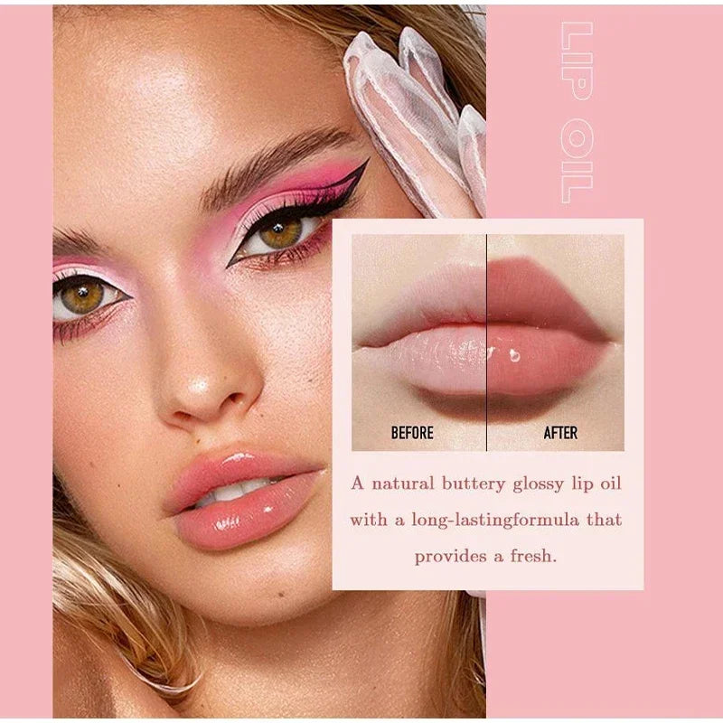 6Pcs Water Glow Jelly Moisturizing Lip Gloss Set Transparent Lip Glaze Oil Hydrating Lip Plumper Liquid Lipstick Lips Cosmetic