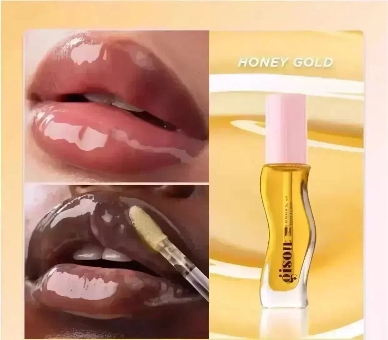 2025 Original Gisou Honey Watermelon Strawberry Essence Lip Oil Moisturizing Reduce Lip Lines Exfoliating Liquid Lip Gloss Care