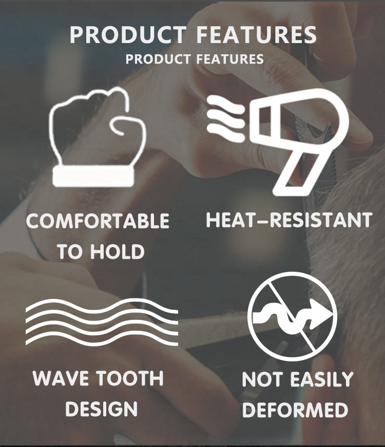 Barber Hairdressing Clipper Comb Anti Static Flat Top Comb for Hairdresser Barber Cutting Comb Professional Salon Beauty Tools