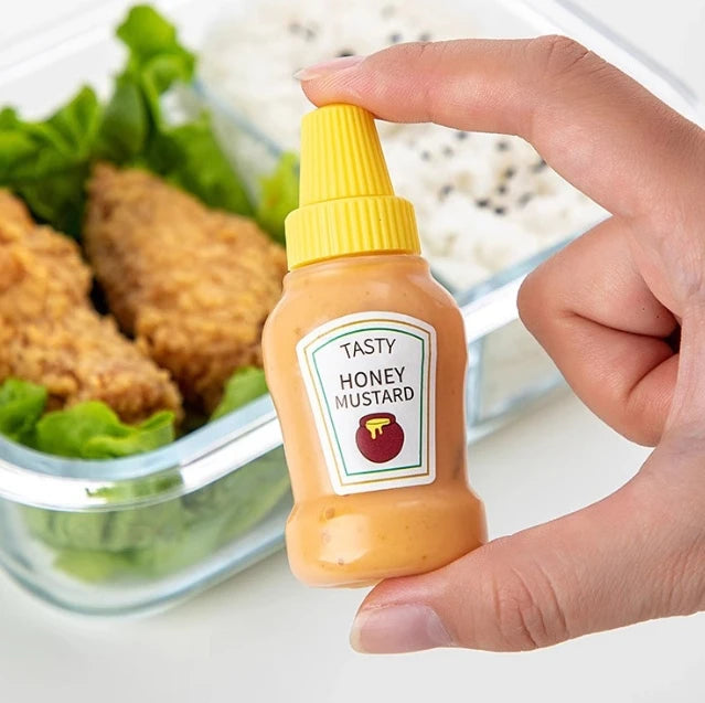 Mini Tomato Ketchup Bottle Portable Small Sauce Container Salad Dressing Pantry S For Bento Box Household Plastic Gravy Boat
