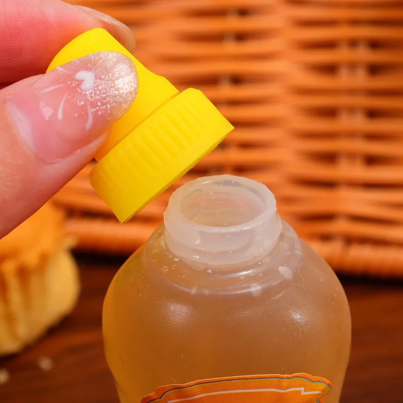 36/4x Mini Condiment Bottles Plastic Oval Squeeze Containers for Sauces Honey Salad Dressing Lunchbox Squeezable Containers Jars