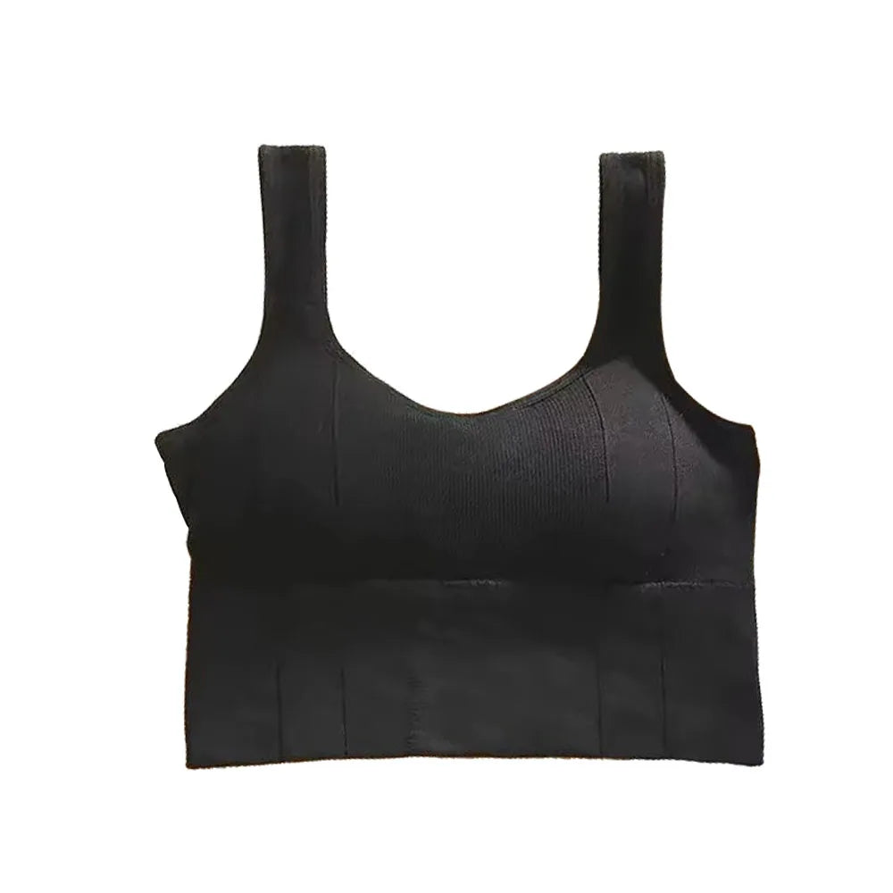 1PCBreathable Sports Bra Anti-Sweat Fitness Top Women Seamless Yoga Bra Shockproof Crop Top Push Up Sport Bra Gym Workout Top