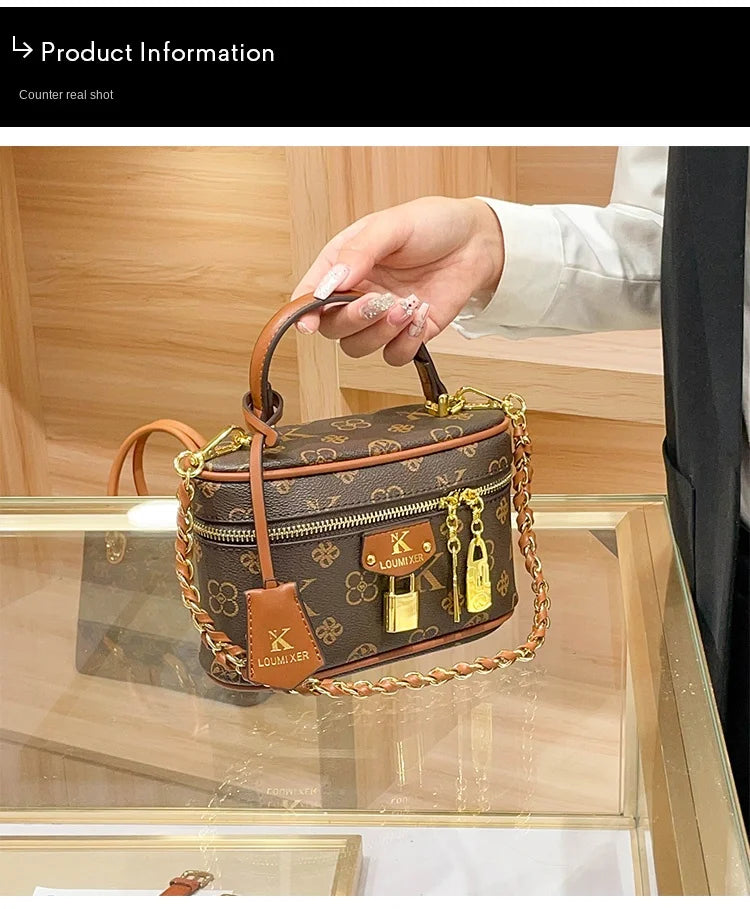 Brand women's handbag 2026 new autumn and winter retro commuting high-end designer crossbody bag bucket bag fashion