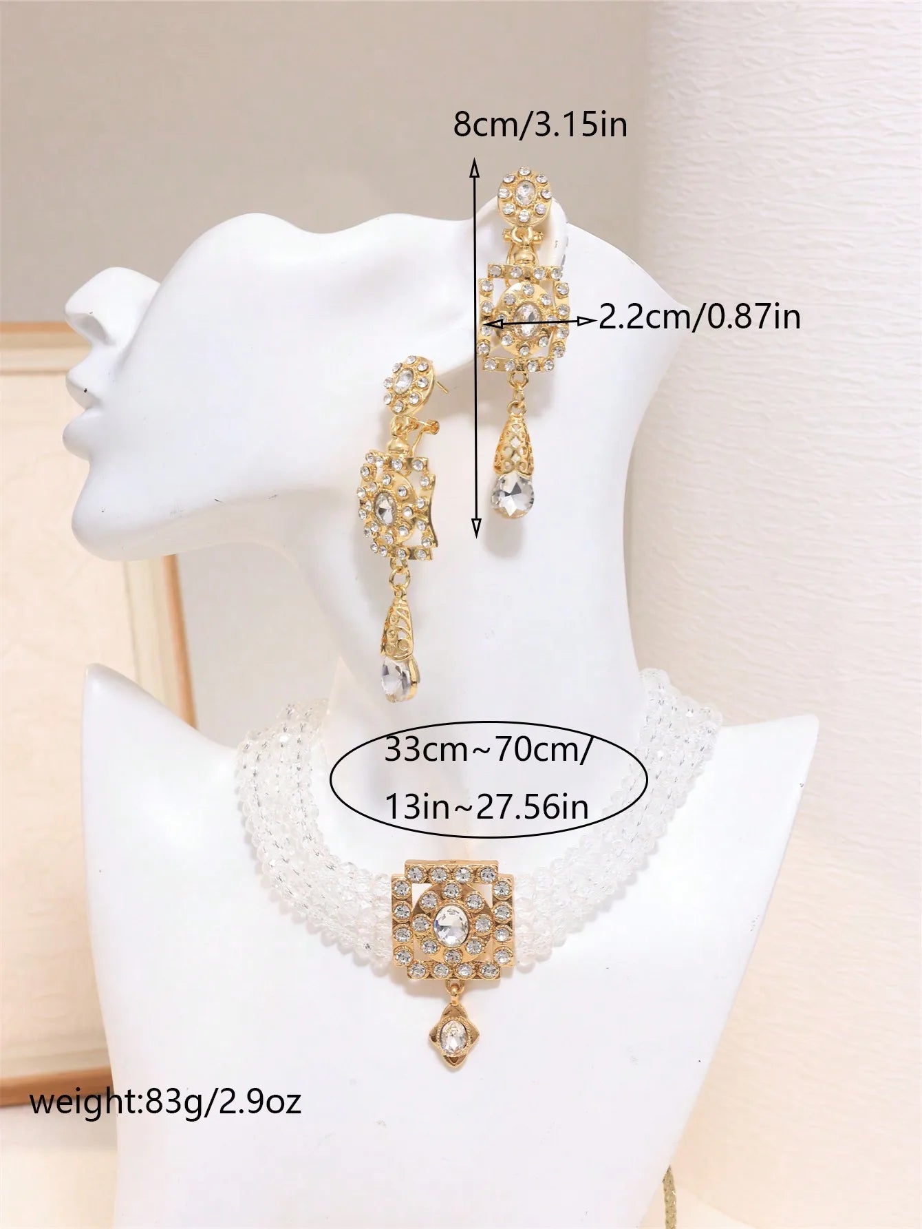 Moroccan ladies' popular crystal sets, Bohemian style, bridal wedding banquet accessories, ladies' gifts