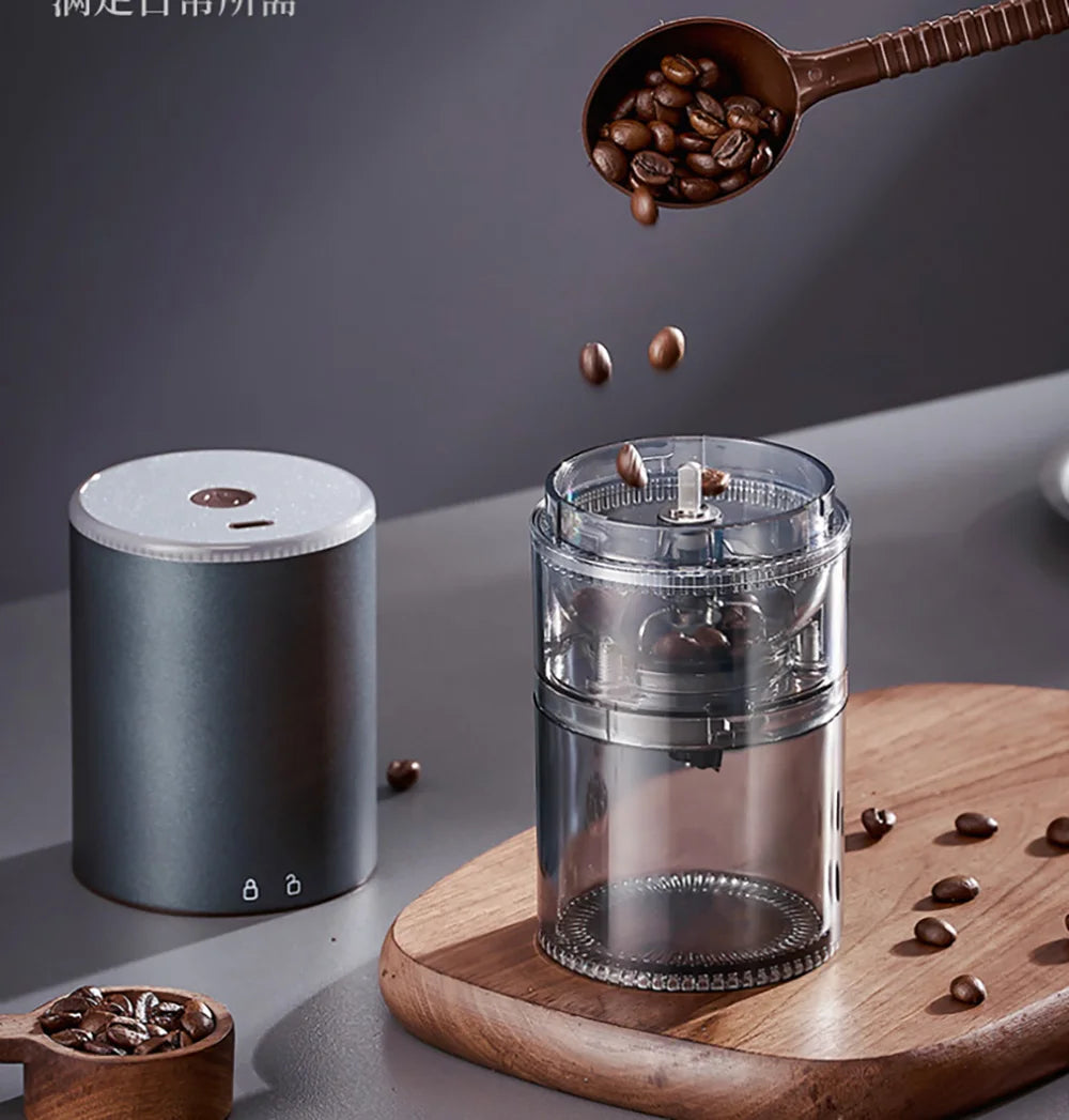 Electric Coffee Grinder Automatic Coffee Bean Grinder CNC 420 Stainless Steel burr TYPE-C USB Charge for Drip Coffee Kitchen