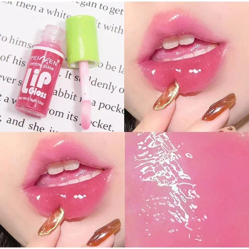 6Pcs Water Glow Jelly Moisturizing Lip Gloss Set Transparent Lip Glaze Oil Hydrating Lip Plumper Liquid Lipstick Lips Cosmetic