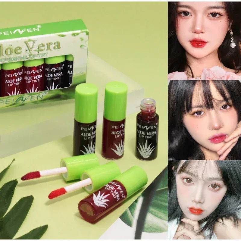 6Pcs Water Glow Jelly Moisturizing Lip Gloss Set Transparent Lip Glaze Oil Hydrating Lip Plumper Liquid Lipstick Lips Cosmetic