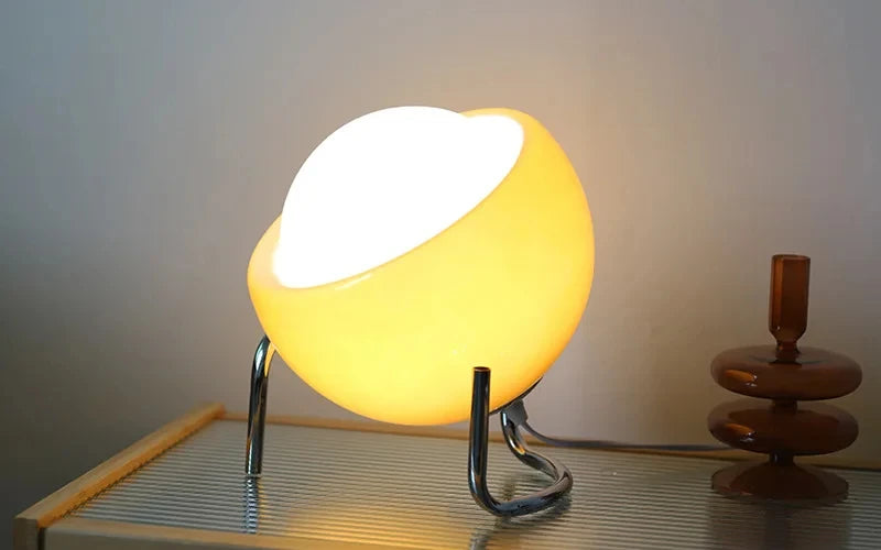 Medieval Bauhaus Indoor Table Lamp Living Room Bedroom Bedside Glass Creative Decoration Desk Lamp Nordic LED Retro Night Lights