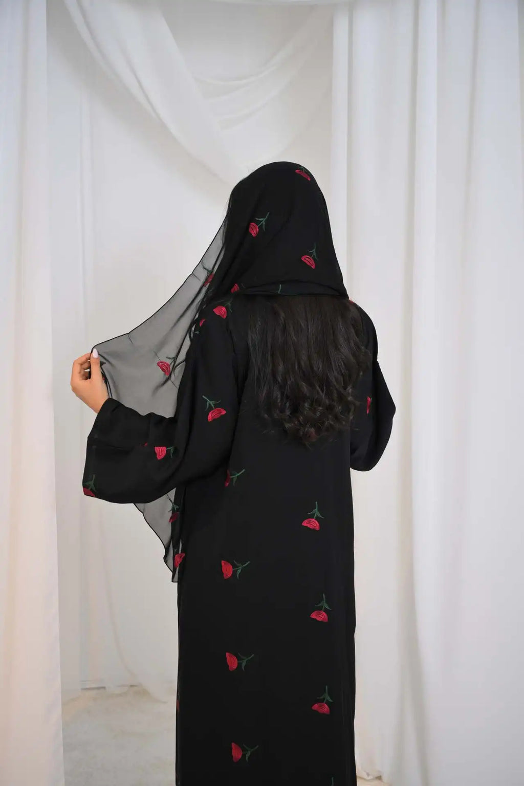 Eid Luxury Floral Embroidery Abaya Kimono Dubai Cardigan Muslim Party Dress Abayas for Women Turkish Islamic Clothes Kaftan Robe