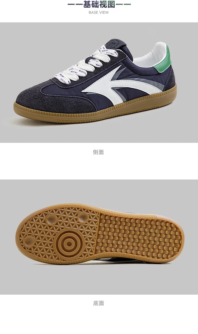 Maden Retro 70S Patchwork Upper Casual Shoes for Men Rubber Sole Lightweight Non-slip Sports Casual Sneakers Comfortable Shoes