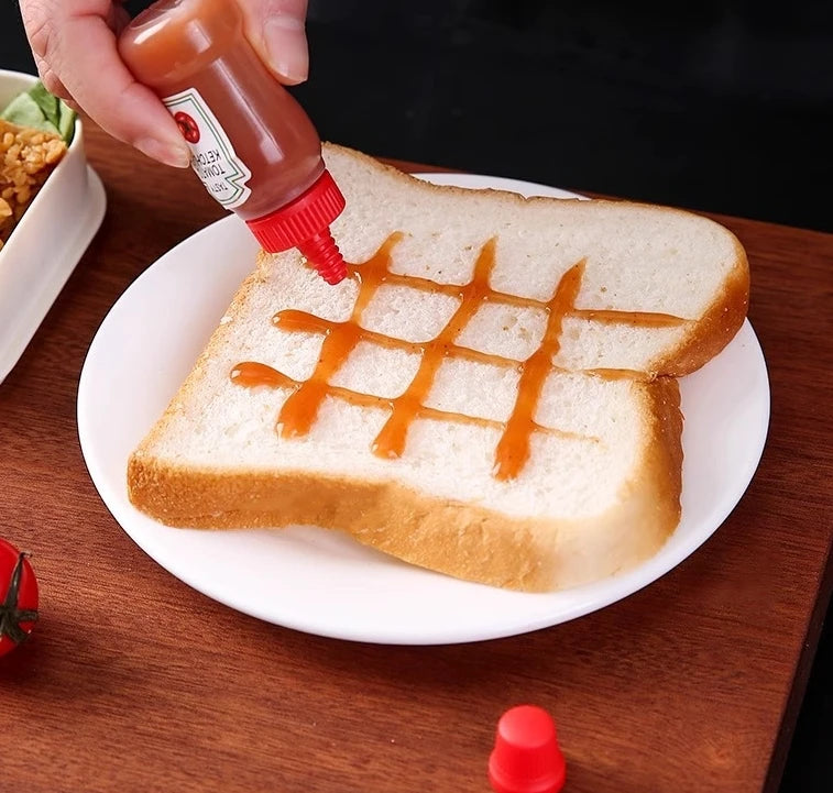 Mini Tomato Ketchup Bottle Portable Small Sauce Container Salad Dressing Pantry S For Bento Box Household Plastic Gravy Boat