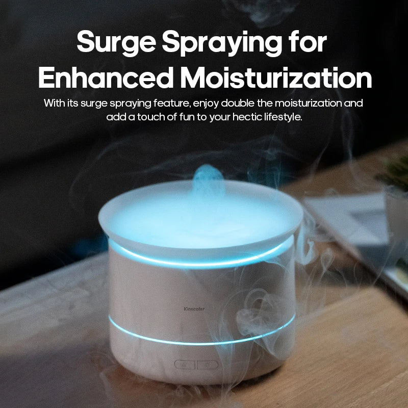 Ultra Quiet Mist Spray Surge Aromatherapy Diffuser with Colorful Lighting Essential Oil Humidifier Sprayer for Home Room Office