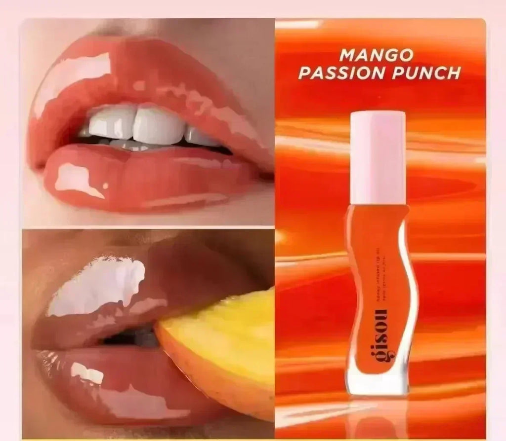 2025 Original Gisou Honey Watermelon Strawberry Essence Lip Oil Moisturizing Reduce Lip Lines Exfoliating Liquid Lip Gloss Care