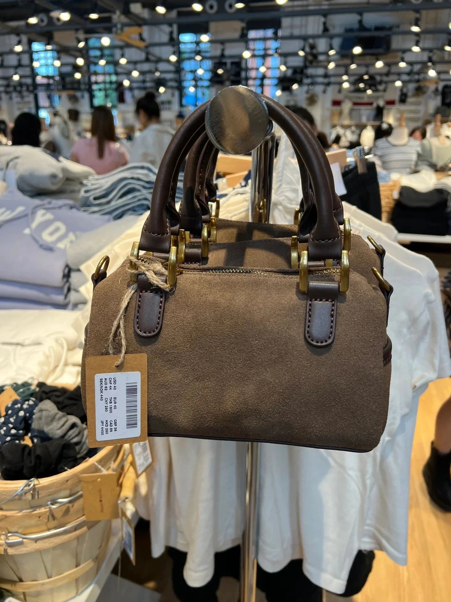 American Vintage Brown Pu Shoulder Bag Four Season High-Quality Buckle Decorate Ladies Handbag Streetwear Preppy Style Y2k Bags