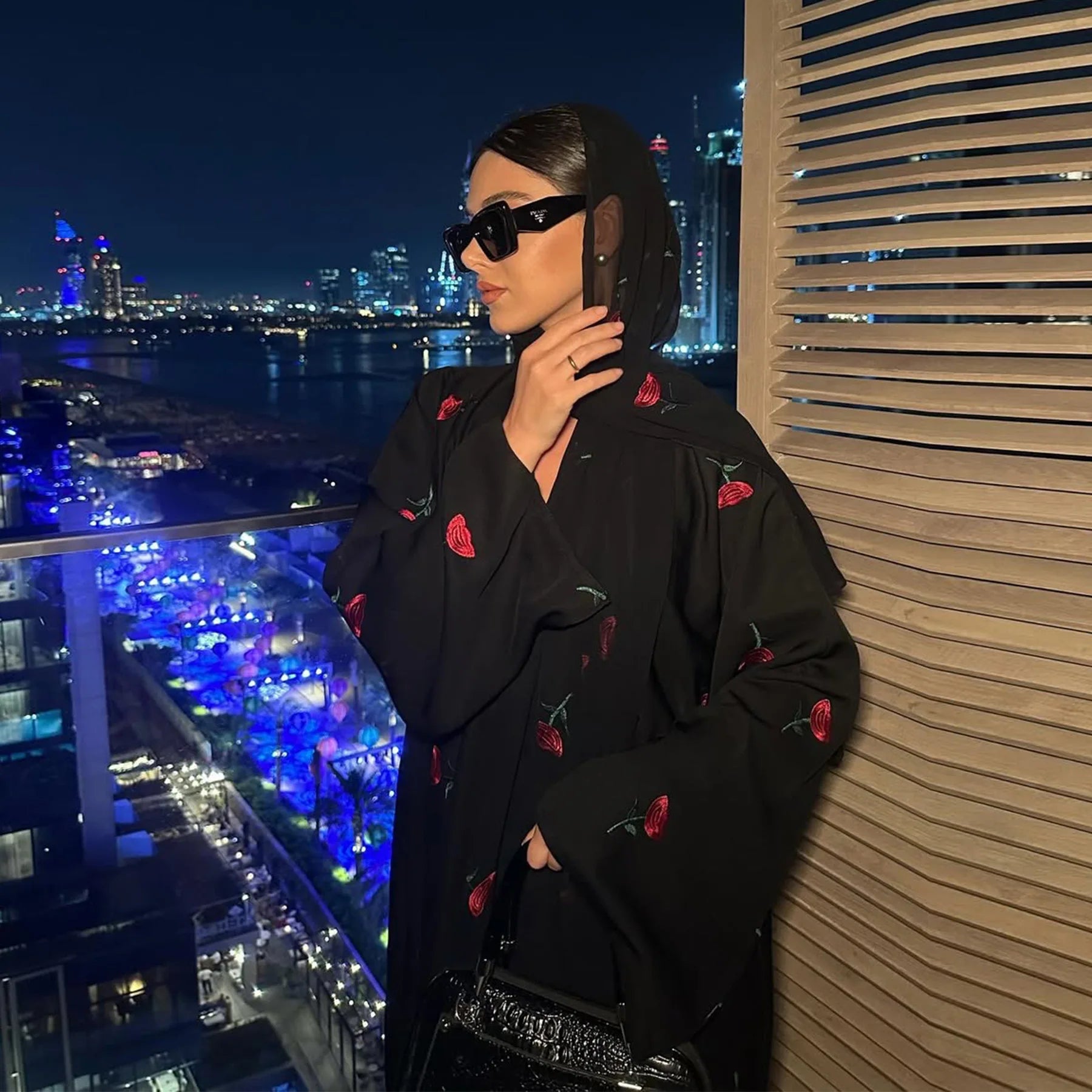 Eid Luxury Floral Embroidery Abaya Kimono Dubai Cardigan Muslim Party Dress Abayas for Women Turkish Islamic Clothes Kaftan Robe