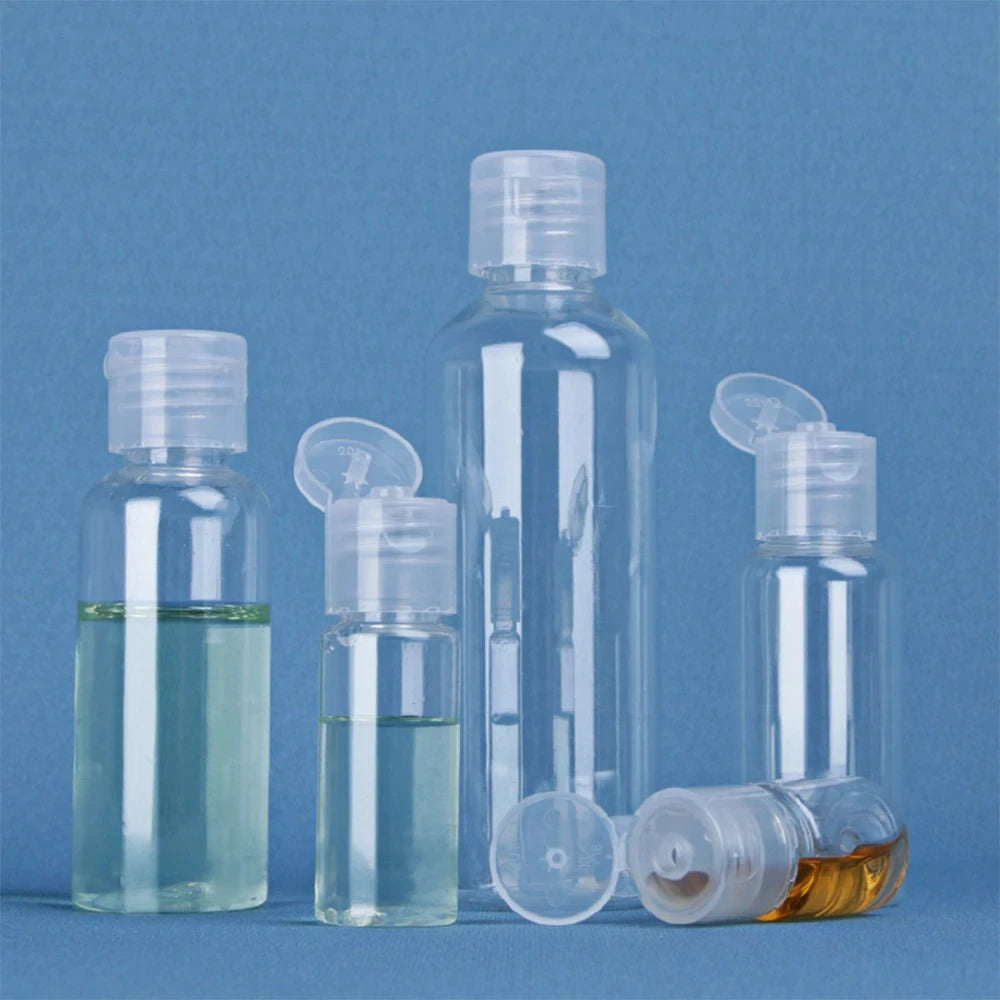 10-100ml Travel Bottles Refillable Transparent Plastic Bottle Empty Shampoo Dispenser Multi-use Travel Container For Cosmetics