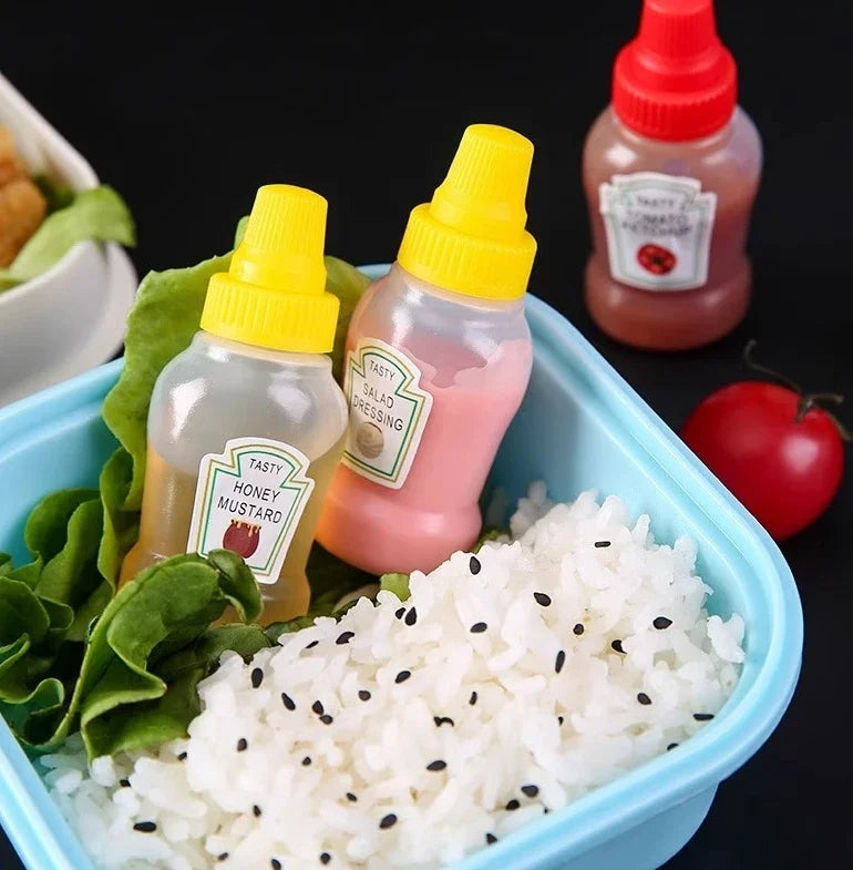 Mini Tomato Ketchup Bottle Portable Small Sauce Container Salad Dressing Pantry S For Bento Box Household Plastic Gravy Boat