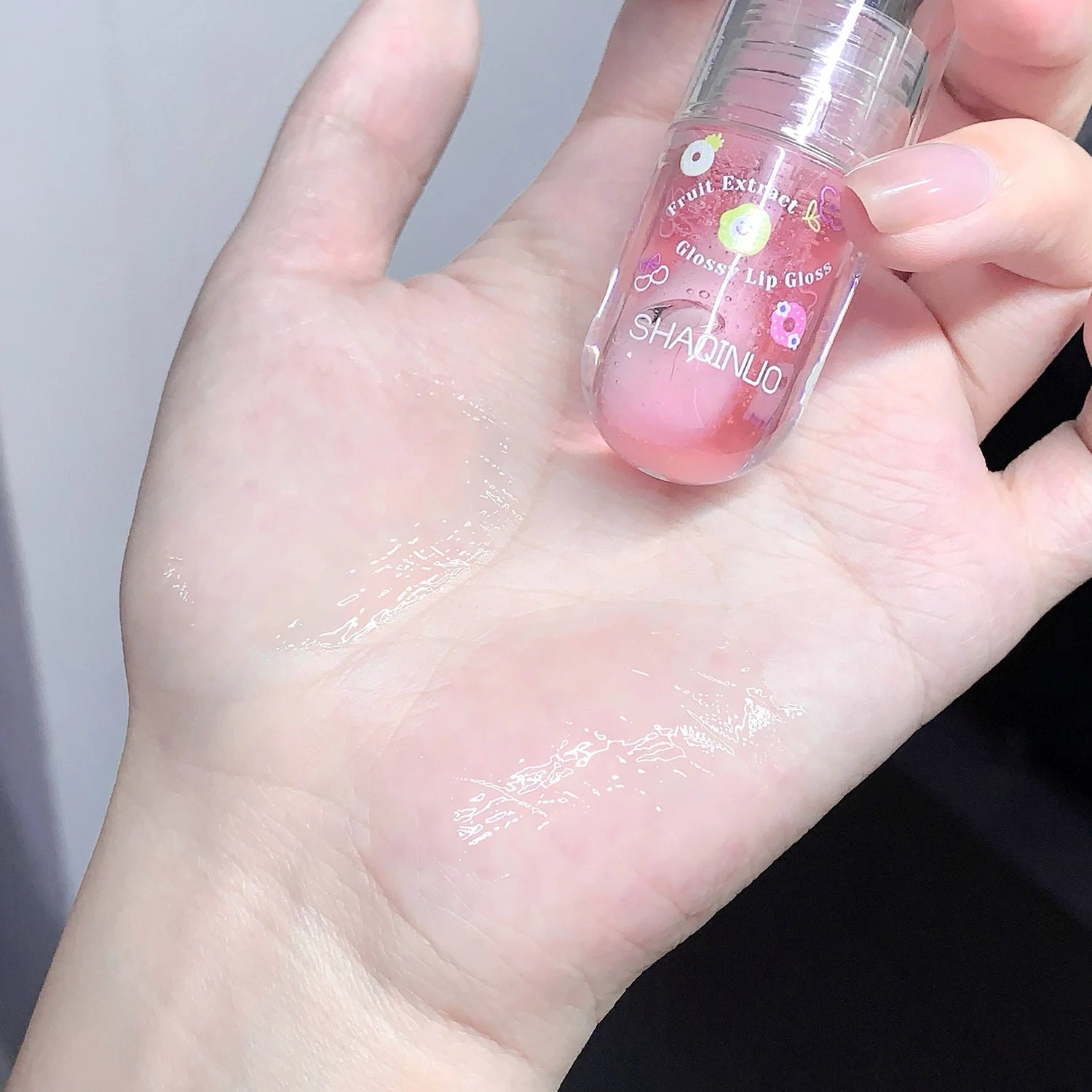 1/3Pcs Fruit Lip Oil Set Transparent Jelly Mirror Water Lip Gloss Nourishing Moisturising Anti-Dry Lips Plumping Makeup Lip Care