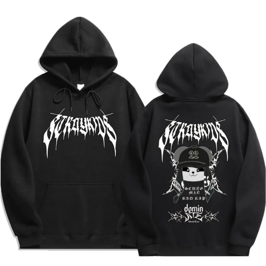 KPOP DominATE World Tour Merch Hoodie Funny Men's Hoodie Harajuku Unisex Street Wear Fleece Pullover Sweatshirt