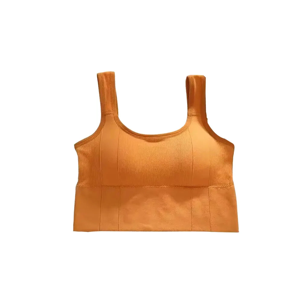1PCBreathable Sports Bra Anti-Sweat Fitness Top Women Seamless Yoga Bra Shockproof Crop Top Push Up Sport Bra Gym Workout Top