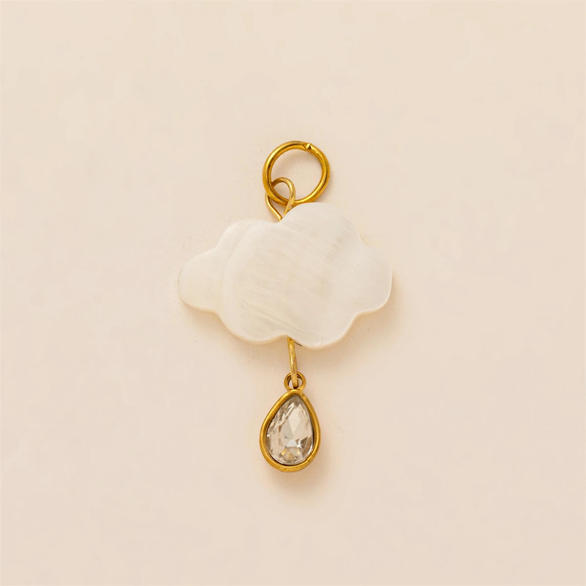 Stainless steel new color cloud pendant accessories DIY gold-plated color preservation