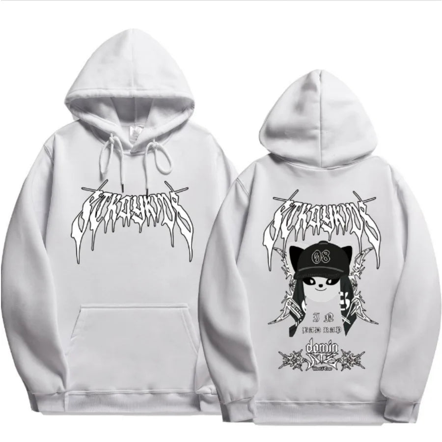 KPOP DominATE World Tour Merch Hoodie Funny Men's Hoodie Harajuku Unisex Street Wear Fleece Pullover Sweatshirt