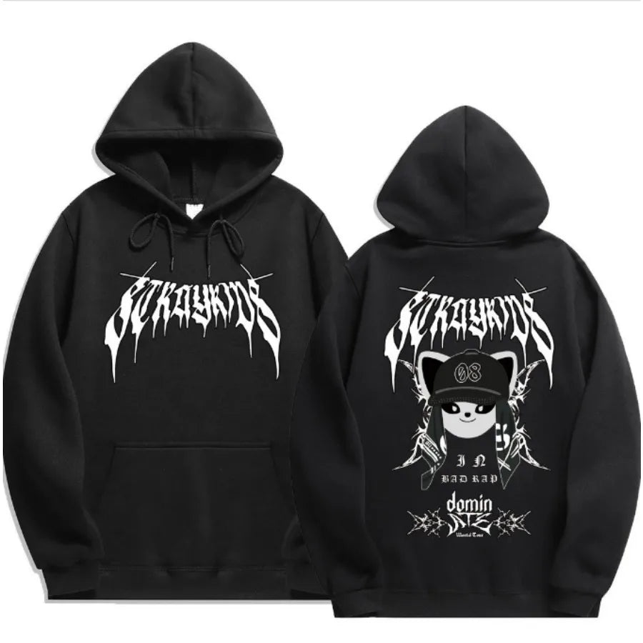 KPOP DominATE World Tour Merch Hoodie Funny Men's Hoodie Harajuku Unisex Street Wear Fleece Pullover Sweatshirt
