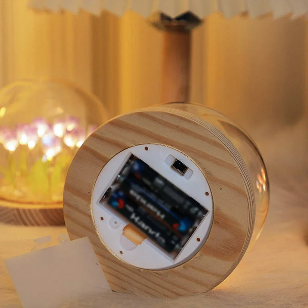 LED DIY Handmade Mini Tulip Night Light Materials Cute Home Decor Birthday Gift For Girl Family Friend Child Christmas Ornament