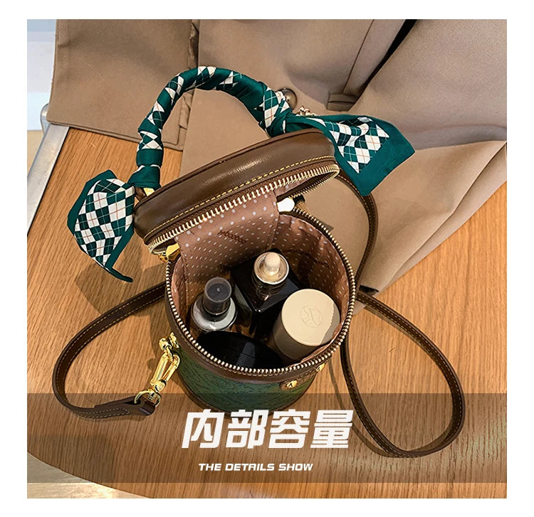 cute bear design crossbody bags for women,mellifluous women's handbag,knurling cylindrical shoulder purse,Girl handbag purse