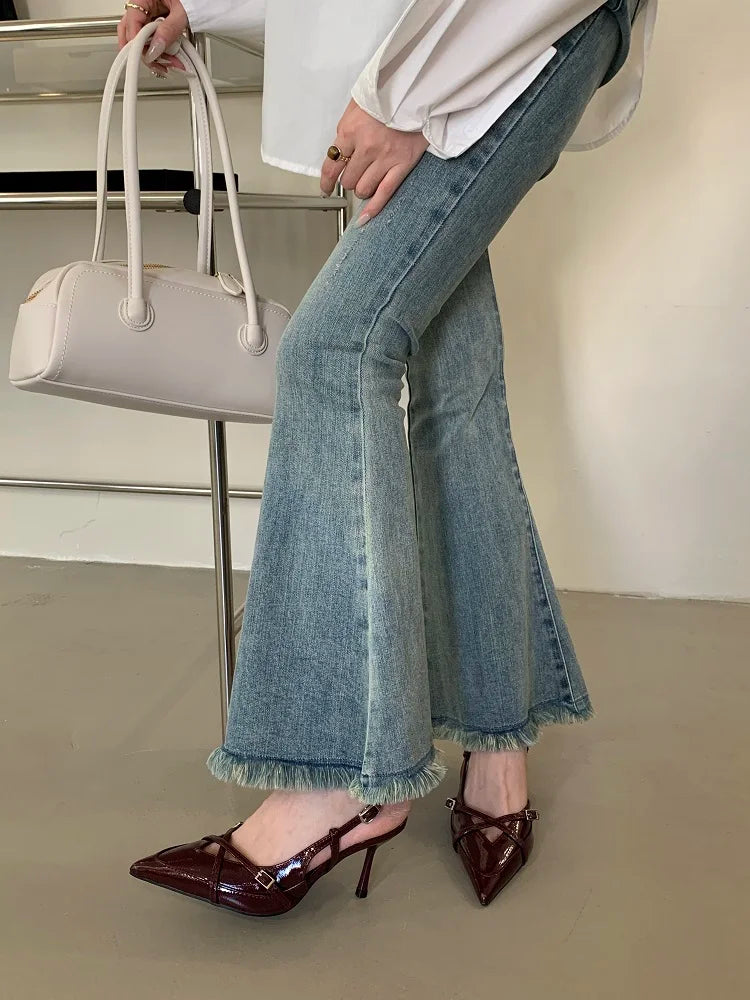 Eilyken Street Style Buckle Strap Women Pumps Pointed Toe Thin High Heels Banquet Slingback Party Shoes Zapatos De Mujer