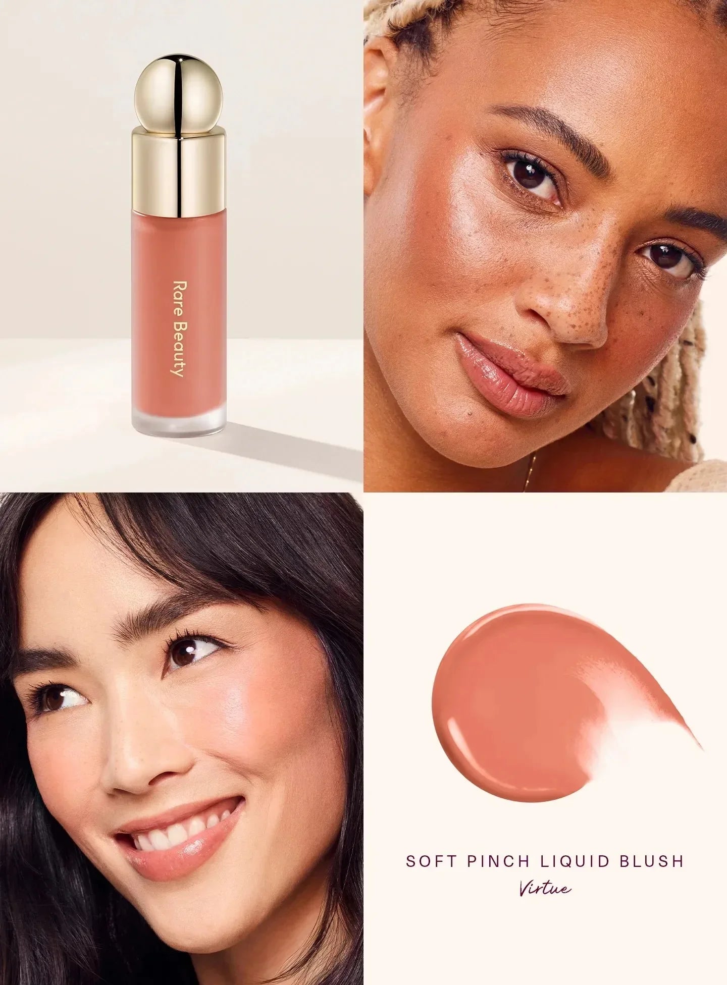 Rare Beauty Liquid Blush Luminous Powder Blush Bouncy Blush Vulnerable Melting Blush Long Lasting Transfer-proof Smudge-proof