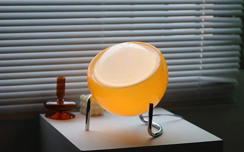 Medieval Bauhaus Indoor Table Lamp Living Room Bedroom Bedside Glass Creative Decoration Desk Lamp Nordic LED Retro Night Lights