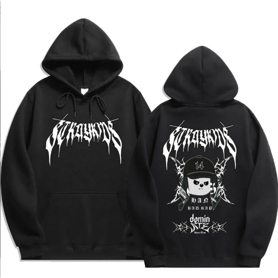 KPOP DominATE World Tour Merch Hoodie Funny Men's Hoodie Harajuku Unisex Street Wear Fleece Pullover Sweatshirt