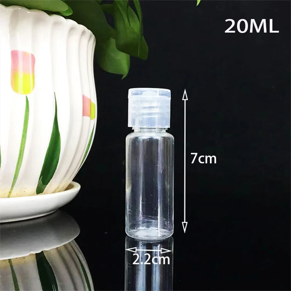 10-100ml Travel Bottles Refillable Transparent Plastic Bottle Empty Shampoo Dispenser Multi-use Travel Container For Cosmetics