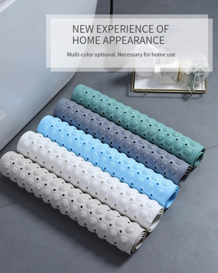 Shower Bath Mat Bath Tub Pad Household Bathroom Hollow Hydrophobic Thicken Anti Slip Pad Suction Cup Bathtub Massage Foot Pad