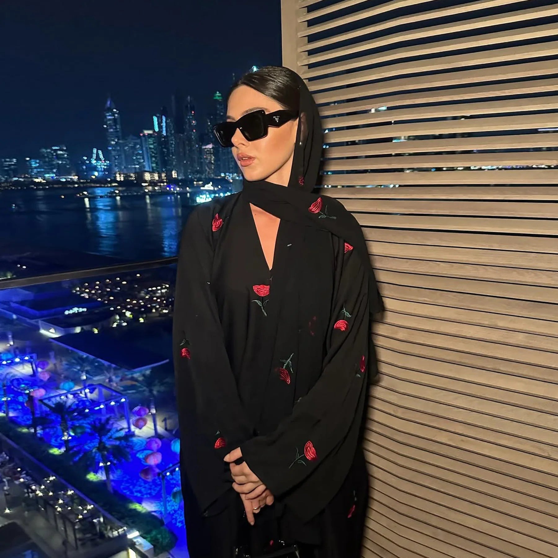 Eid Luxury Floral Embroidery Abaya Kimono Dubai Cardigan Muslim Party Dress Abayas for Women Turkish Islamic Clothes Kaftan Robe