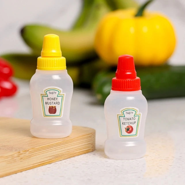 Mini Tomato Ketchup Bottle Portable Small Sauce Container Salad Dressing Pantry S For Bento Box Household Plastic Gravy Boat