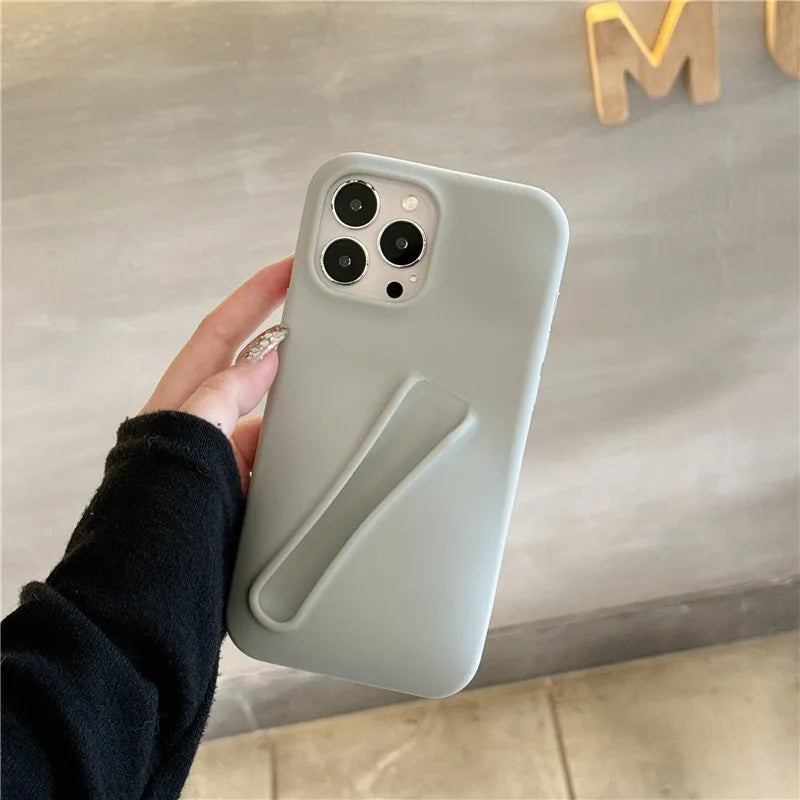 For iPhone 16 15 14 13 12 11 Pro Plus mini Max Xs XR 6 7 8 SE Lip gloss holder Silicone Soft Cover Case