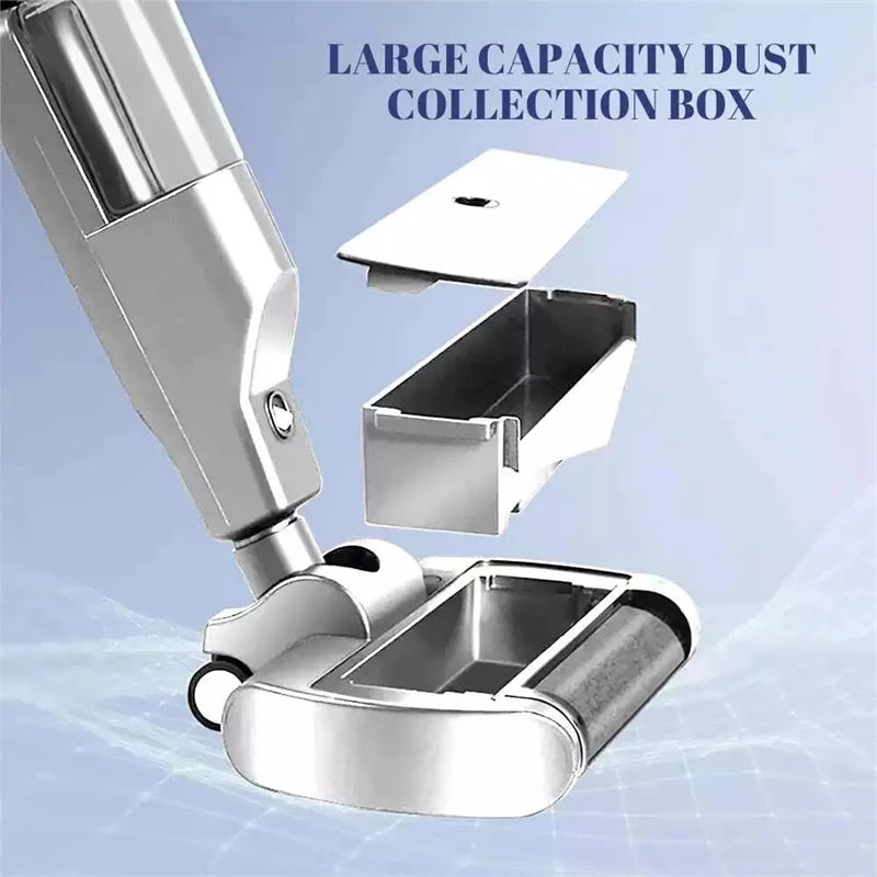 Handheld Cordless Hard Floor Sweeper Vacuum Cleaner Wireless Electric Mop Cleaner Automatic  2 in 1 Wet & Dry Home Cleaner