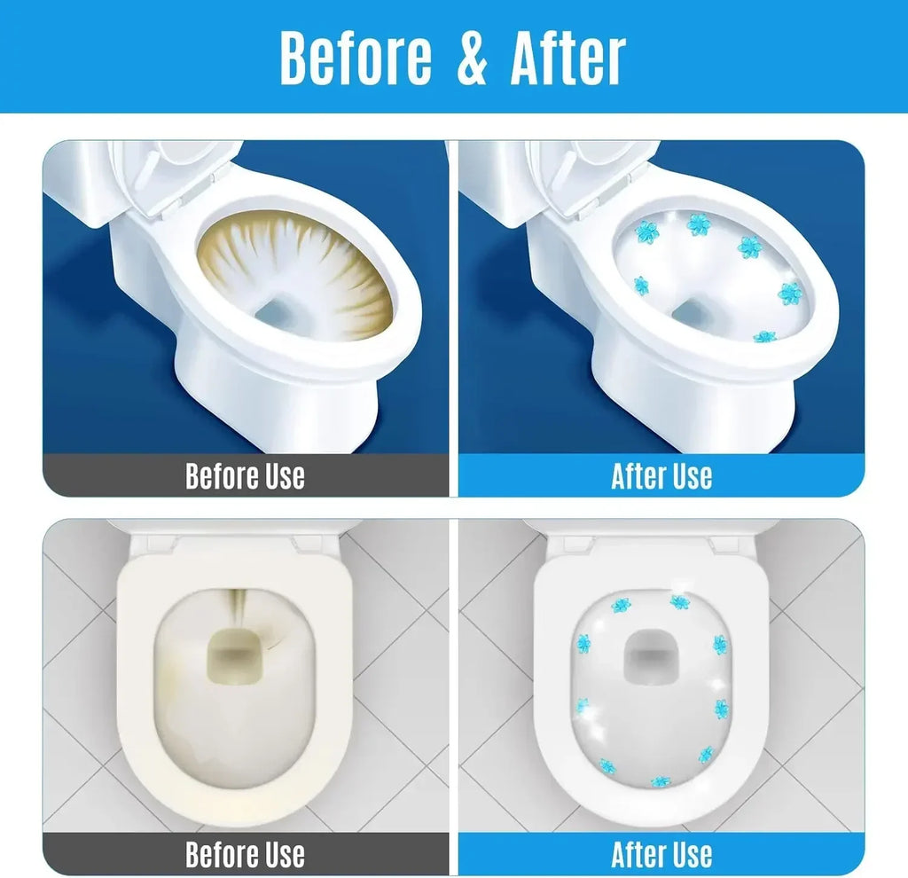 Toilet Gel 1Pc/12 Count Toilet Bowl Gel Stamp 6 Kinds Of Scent Toilet Cleaner Gel Stamp Kit Air Freshener Flower Fragrance